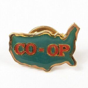 Vintage Co-op United States Shaped Lapel Pin